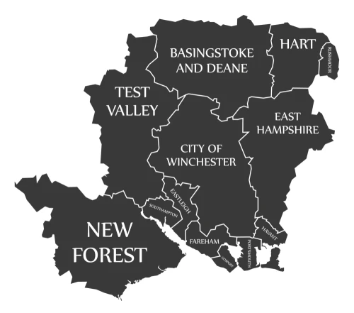 Hampshire-map