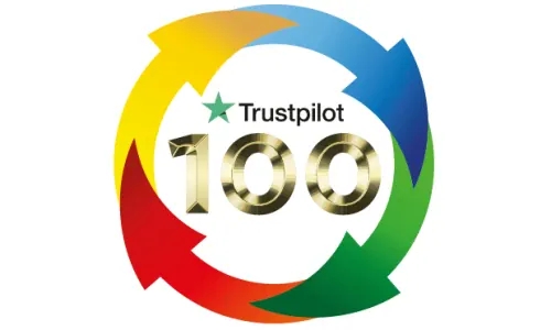 100 Reviews on TrustPilot